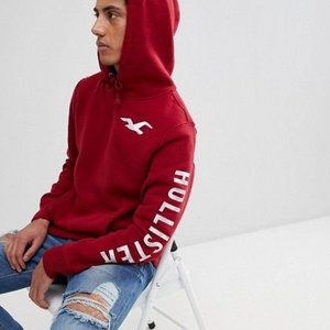 red hollister hoodie
